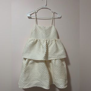 *NWOT* Vita Grace Tiered Textured Cream Dress - Medium
